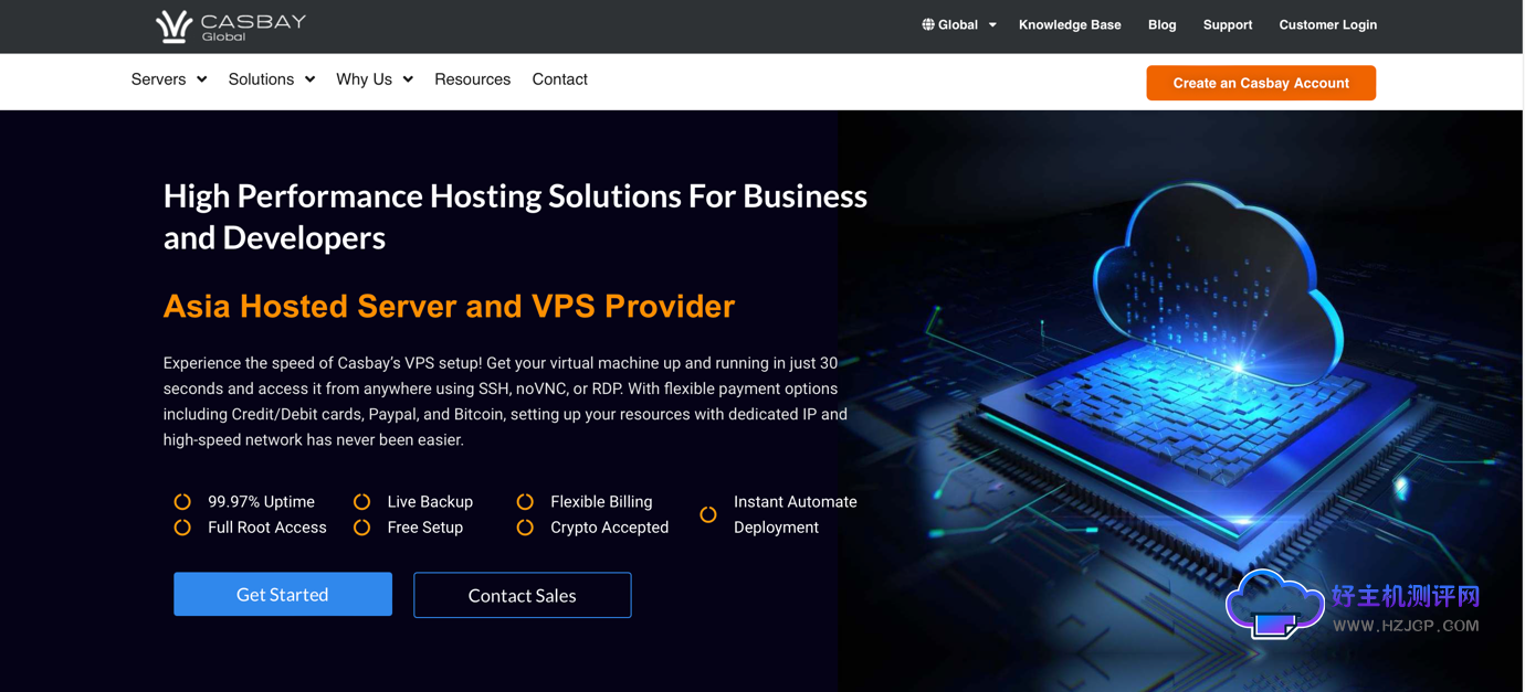 Casbay投稿:马来西亚服务器 马来西亚VPS 18美元/月/3核/3GB内存/60GB空间/不限流量/100Mbps端口/KVM架构