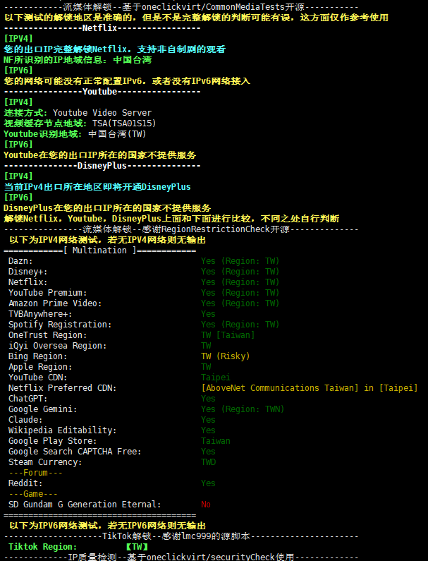 台湾服务器测评:莱卡云台湾云服务器VPS测评数据 台湾VPS测评