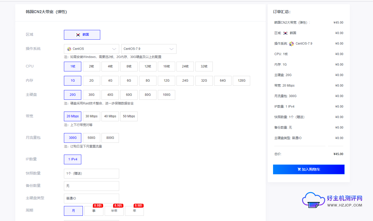 好主机测评:莱卡云韩国CN2云服务器测评数据